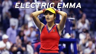 Emma Raducanus Top 10 Forehand Winners  US Open [upl. by Nevarc]