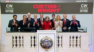 CurtissWright Corporation NYSE CW Rings The Closing Bell® [upl. by Jonina]