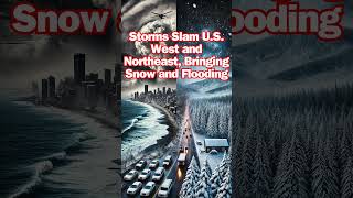 Storms Slam U S West and Northeast Bringing Snow and Flooding [upl. by Ing]