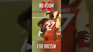 Racism football sad moments  part 1 shorts football saynotoracism [upl. by Tnelc]