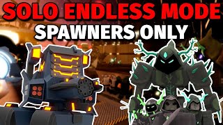 How Far Can Only Spawners Get In Endless Mode  Tower Defense X [upl. by Atsirk]