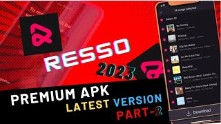 Enhance Your Music Experience in 2023 with Resso Mod Apk  Premium Features [upl. by Aeret543]