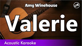 Amy Winehouse  Valerie karaoke acoustic [upl. by Drahsar]