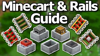 The Ultimate Minecraft 120 Minecart amp Rail Guide [upl. by Assilanna]