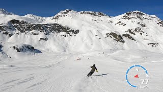 3 ValleysMeribel Skiing from Mont Vallon 2919m the highest point in Meribel [upl. by Nottnerb]