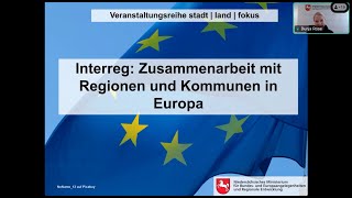 Veranstaltungsreihe quotstadt  land  fokusquot 22112024  Interreg [upl. by Aniras]