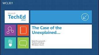 The Case of the Unexplained 2012 Troubleshooting with Mark Russinovich [upl. by Tillion362]