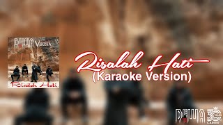 Dewa19 Feat Virzha  Risalah Hati Karaoke Version [upl. by Rabi277]