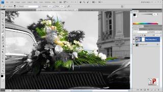 Photoshop CS4 Black amp White w Color Accents [upl. by Aztirak266]