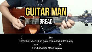 Guitar Man  Bread  Guitar Tutorial [upl. by Diad502]