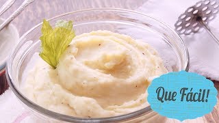 Puré De Papa rápido delicioso y cremosito  ¡Qué Fácil [upl. by Anekahs254]