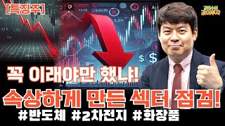 특징주11월11일 오늘 하락하며 우리 맘을 아프게 한 섹터 점검 반도체2차전지화장품하락섹터 [upl. by Innoj]