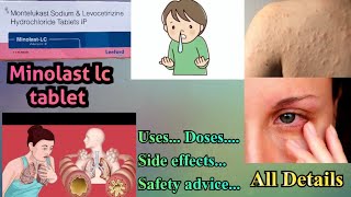 Minolast lc tablet uses in hindi  Minolast lc tablet dose  side effects [upl. by Manvel]