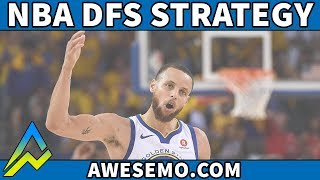 DraftKings amp FanDuel NBA DFS Strategy  Mon 1022  Awesemocom [upl. by Asiela516]