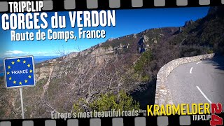 Gorges du Verdon France ✫ Europes most beautiful motorcycle rides ▲ Tripclip 20 [upl. by Shreve]