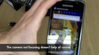 Samsung Galaxy S GT i9000 unboxing and first impressions [upl. by Saturday157]