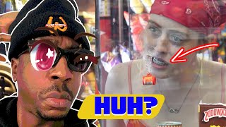 Selling Pink Lighters In the Hood reaction prank [upl. by Atnohsal]