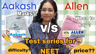 Test series for NEET 2024  Allen and Aakash Test series neet testseries allen aakash neet2024 [upl. by Heinrike]