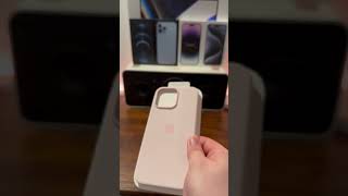 iPhone15Pro Pink Silicone Case ASMR Unboxing [upl. by Noiemad]