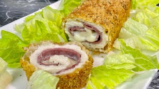 RECETTE DU CORDON BLEU ROULÉ 100 MAISON 👩🏻‍🍳 Facile et rapide [upl. by Osner]