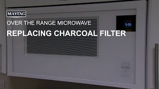 Replacing Charcoal Filter On Over The Range Microwave [upl. by Allebram313]