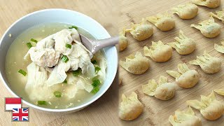 Lembut Gurih Resep PANGSIT AYAM KUAH  WONTON SOUP Favorit Anak amp Keluarga [upl. by Scot]