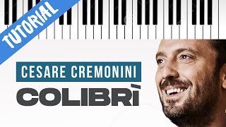 TUTORIAL Cesare Cremonini  Colibrì  Piano Tutorial con Synthesia [upl. by Etteb]