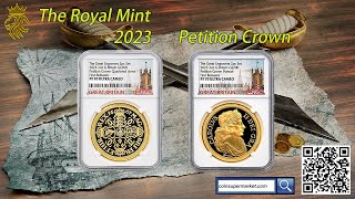 2023 Great Britain Petition Crown 200 Pounds 2 oz Gold 2Coin Proof Set NGC PF 70 UC FR [upl. by Graff]