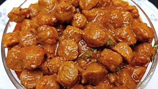 Simple Soya Chunks Curry Recipe  Restaurant Style Soyabean Curry  Soya Chunks Recipe [upl. by Bill989]