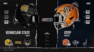 Kennesaw State at UTEP [upl. by Adnoek]