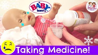 🤒Baby Born TWIN Gets Medicine to Feel Better 💊 Day 4  Baby Born Advent Calendar Series🌲 [upl. by Enyawal900]