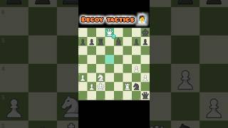 Decoy Method In Chess shorts chess chessvideos [upl. by Ahsercal]