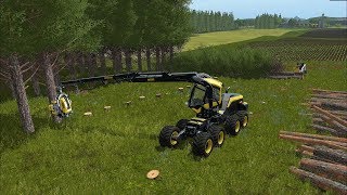 Farming Simulator 17  Forestry and Farming on Woodshire 053 [upl. by Dominus572]