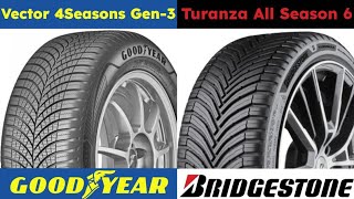 Goodyear Vector 4Seasons Gen 3 vs Bridgestone Turanza All Season 6 [upl. by Hajile137]