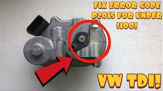 Fix Error Code P2015 On Your Volkswagen TDI for Under 100 Diesel Geek Repair Bracket [upl. by Aicargatla570]