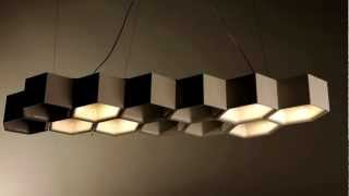 Luceplan Honeycomb Suspension Light System [upl. by Sirenay436]