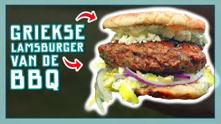 GRIEKSE BURGER MET LAM BUITEN KOKEN  EtenmetNick  How to [upl. by Ryley979]