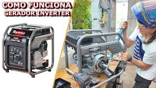 COMO FUNCIONA COMO É POR DENTRO DE UM GERADOR INVERTER [upl. by Wootten]