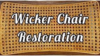 Wood amp Recane Chair Restoration [upl. by Ahsyle]