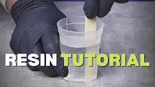 How to use Epoxy Resin For Beginners Resin Tutorial  RESIN ART [upl. by Ahsikat895]