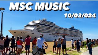 CRUZEIRO MSC MUSIC INCRÍVEL Itajaí SC 100324BielTurismo cruzeiro msc [upl. by Treble]