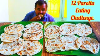 12 Parotta Eating Challenge Parotta Eating Challenge TN Village Food [upl. by Barnum]