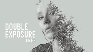 Double Exposure Tree  Photoshop Tutorial [upl. by Ennairod410]