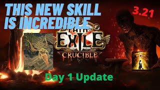 Vaal Absolution Is SO GOOD  Path of Exile 321 Crucible League Day 1 Update  Necromancer [upl. by Addis]