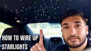 How To Wire amp Install Starlight Headliner on a Dodge Charger Rolls Royce starlight Mod DIY [upl. by Valerye254]