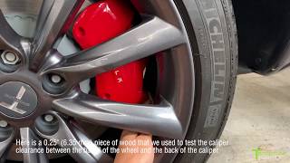 18quot T Sportline Wheels on Performance Model 3 Part 2 Brake Caliper Clearance [upl. by Aslin43]