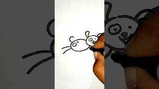 CARTOON OF CUTE PUPPY RUNNING 🐕 ll EASY DRAWING lladityaartacademy viral shorts [upl. by Ano132]