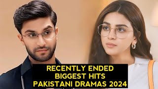 Top 5 Recently Ended Biggest Hits Pakistani Dramas 2024 [upl. by Crean]