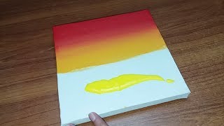 Arabic easy calligraphy اللہ اکبر  Acrylic painting on canvas Final Part [upl. by Ib]