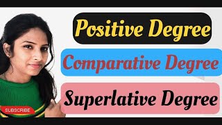 Degree  positive degree comparative degree superlative degree english grammer [upl. by Sugirdor390]